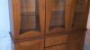 Special Walnut Coated Glass Display Cabinet & Drawer Base Cabinet